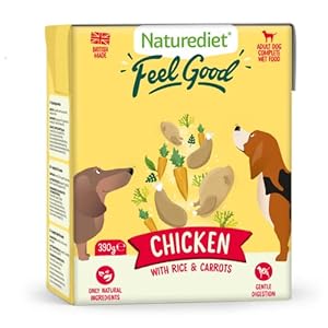 Naturediet – Feel Good Wet Dog Food, Natural and Nutritionally Balanced, Chicken, 390g (Pack of 18)