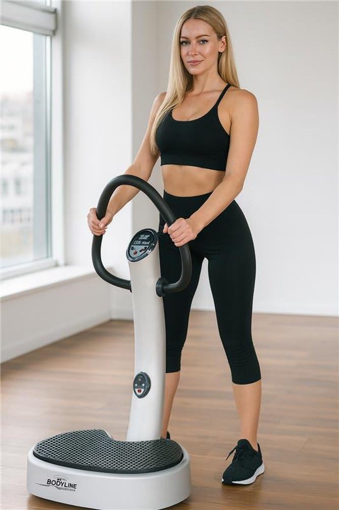 Bodyline Pedana Vibrante Deluxe – Piattaforma Vibrante per Allenamento Corpo Intero, Tonificazione, Fitness e Benessere a Casa