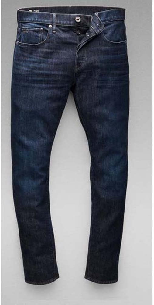 G-STAR Raw - Mens 3301 Slim Jeans, Size: 26W x 32L, Color: Worn in Deep Marine