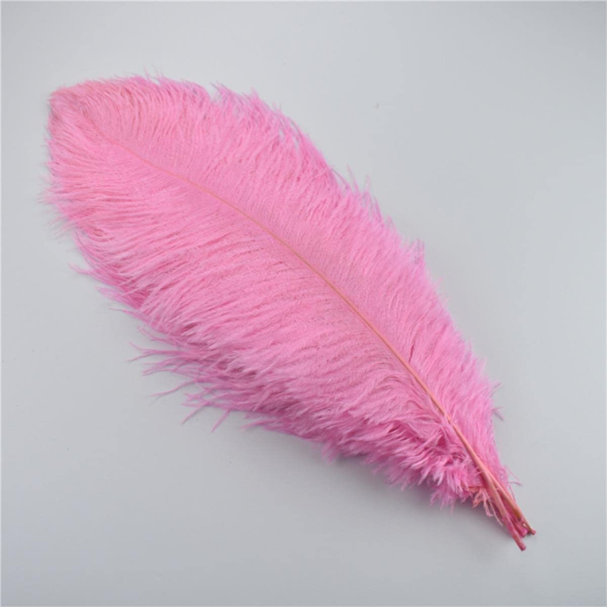 Plumes d'autruche de 45-50 cm artisanat haut de gamme et grands accessoires de décoration rose