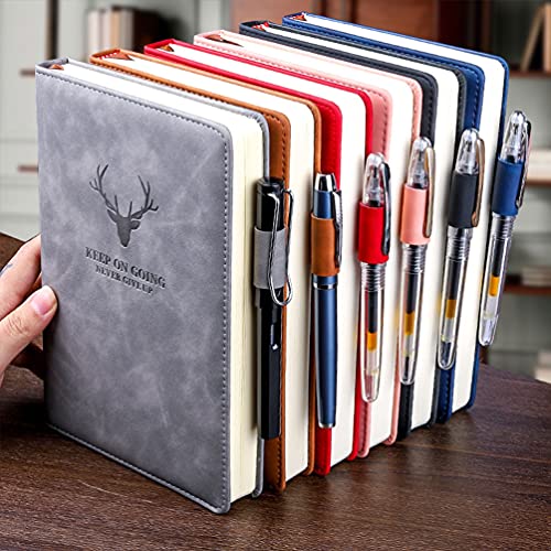 CASKIE Notizbuch A5 Liniert, Hardcover Journal 360 Seiten, Premium Papier 80 Gsm, Kunstleder - Schreiben, Planen, Reisen, als Tagebuch Oder Skizzenbuch …