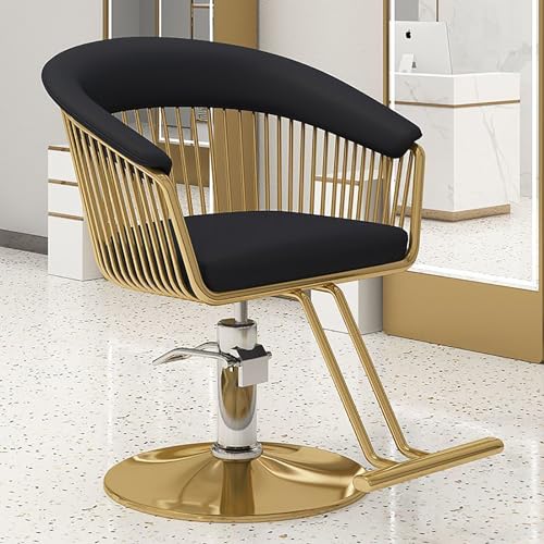 Adjustable Hydraulic Salon Chair with Footrest - Professional Hairdressing &amp; Beauty Styling Chair for Salons, Barbershops, and Spas - Ergonomic Design, Comfort, and Durability