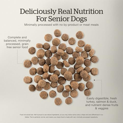 Image of Now Fresh Senior Dry Dog Food, Turkey, Salmon & Duck, 3.5 lb | Grain-Free and Chicken-Free Kibble for Small Dogs with Real, Fresh Meat, Supports Digestive Health & Weight Management