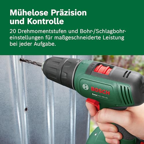 Bosch Akkuschrauber EasyDrill 18V-40 (2 Akku 2,0 Ah, 18 Volt System, im Koffer) 4
