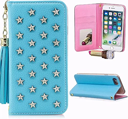 Étui pour iPhone 13 Pro Max bleu avec rangement cartes aimanté - 2