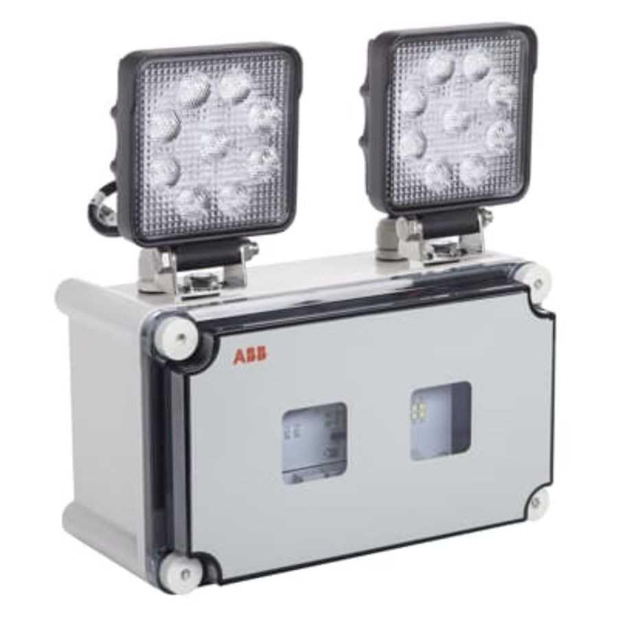 ABB Bloc de Secours BAES à Phares - Duo C 3000L A - LED - Étanche - 226510 - Gris