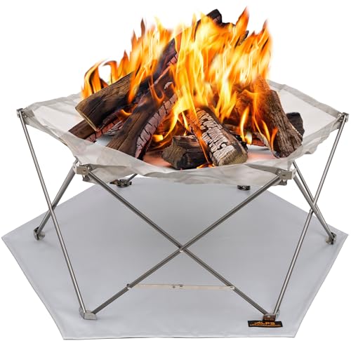 ALPS Mountaineering Gaze Fire Pit – Portable Stainless Steel Mesh