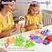 Penitue DIY Fabric Flower Bouquet Craft Kit for Kids, Make Colorful Fabric Flower Bouquets Arts & Crafts Toy Accessories Set with Petals, Buds, Leaves, Stems, Tape & Wrapping Paper