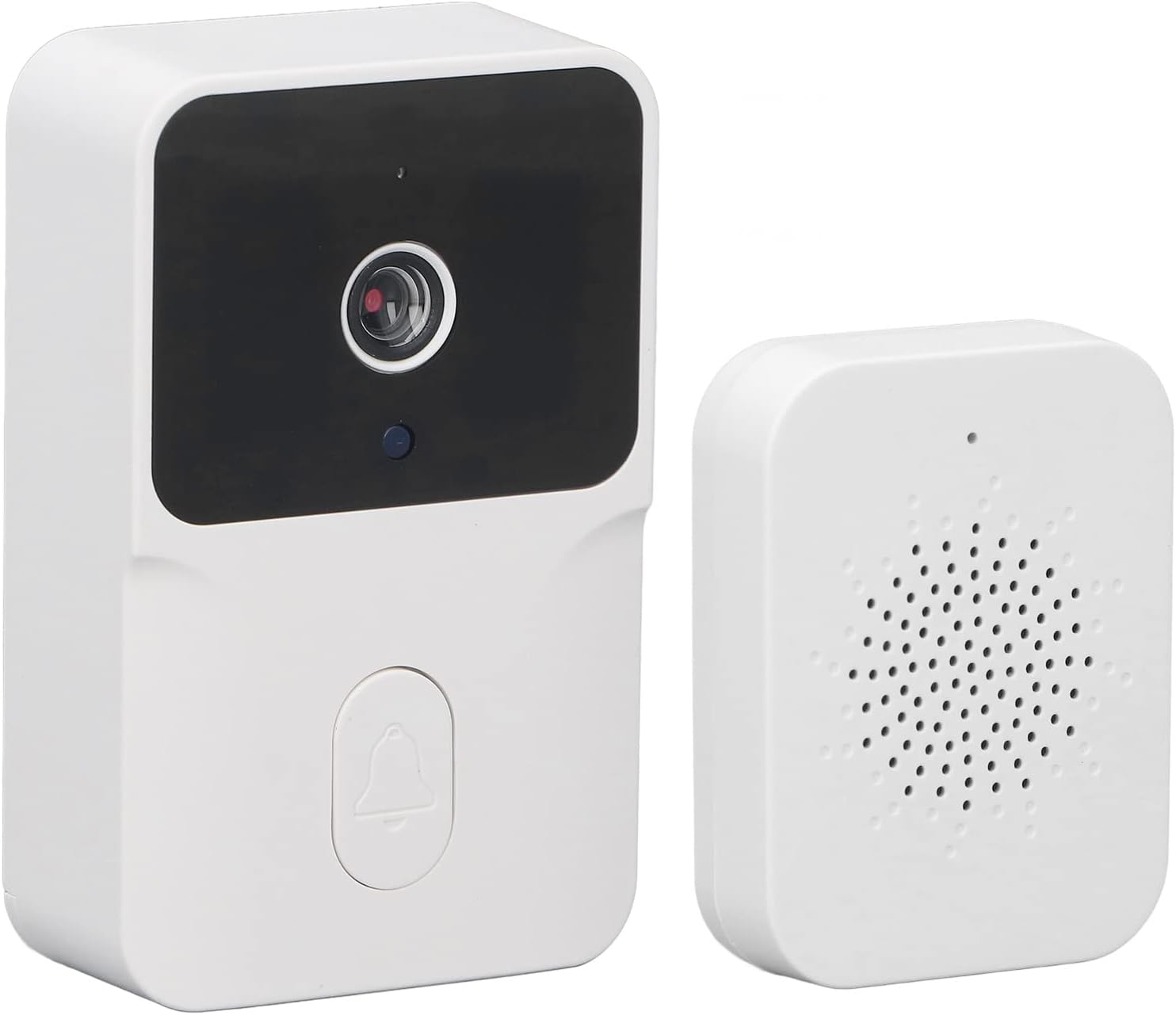 Intelligent Visual Doorbell, Smart Doorbell Adjustable Volume 480P HD Night Viewing for Home Security