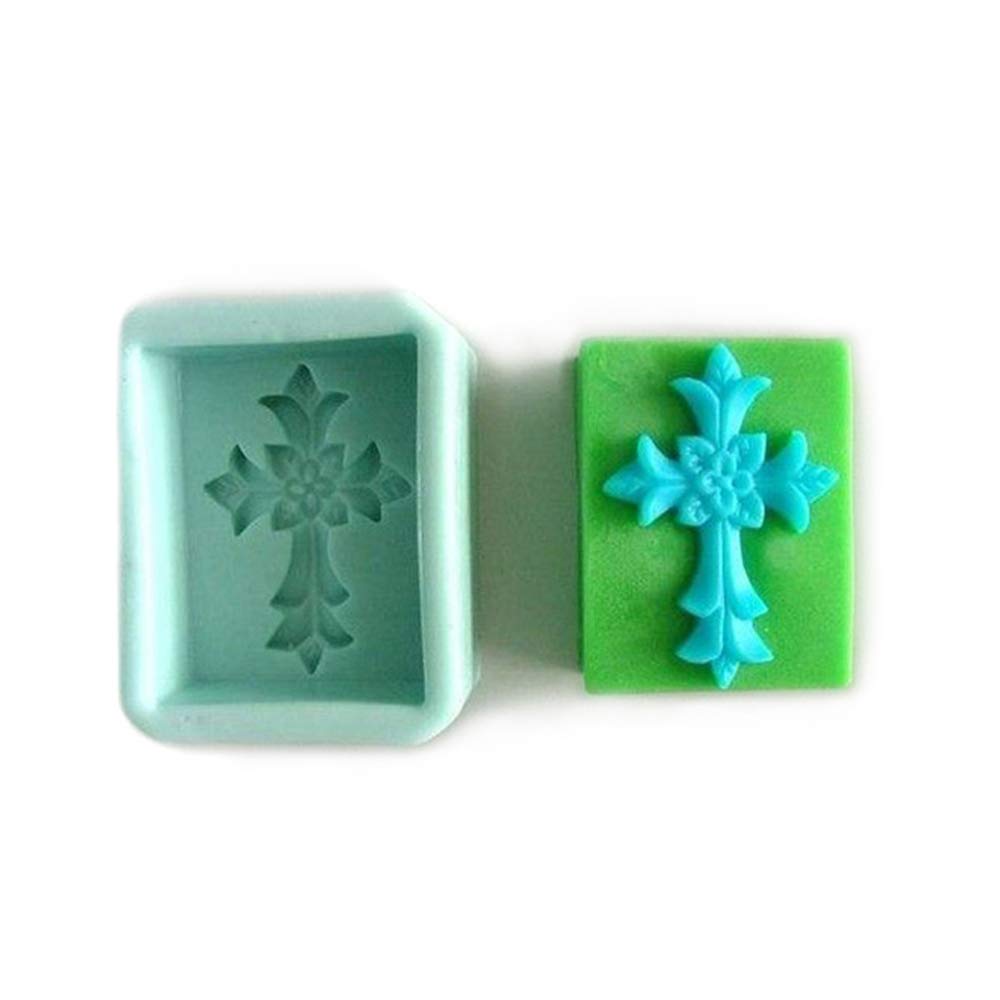 Moule en silicone rectangle croix feuillage x 10 pour vos activités créatives en famille