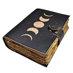 Moon eclipse leather journal