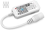 iNextStation Smart RGB WiFi LED Controller, 4-Pin Output, Voice Control LED Light, Compatible with Alexa/Google Home Assistant/IFTTT Android/iOS for SMD 3535 5050 2835 Color Changing LED Strip Lights