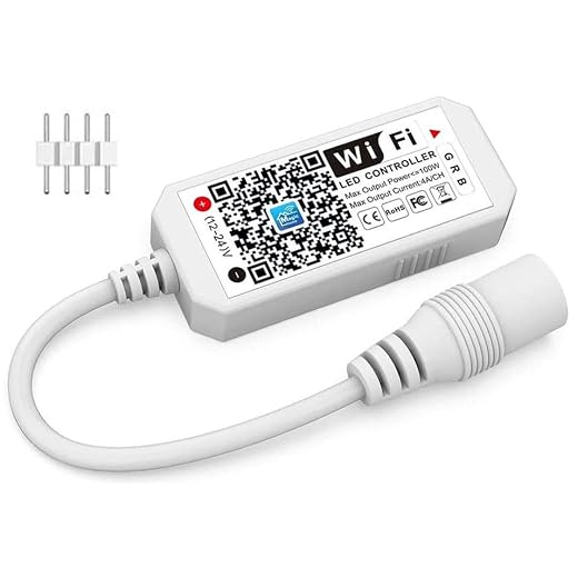 iNextStation Mini RGB Led Streifen Kontroller DC12-24V mit Wifi/App Gesteuert, Fernbedienung Arbeiten Controller mit Alexa/Google Assistant/IFTTT Android/IOS für alle 2835 3528 5050 Led Strip