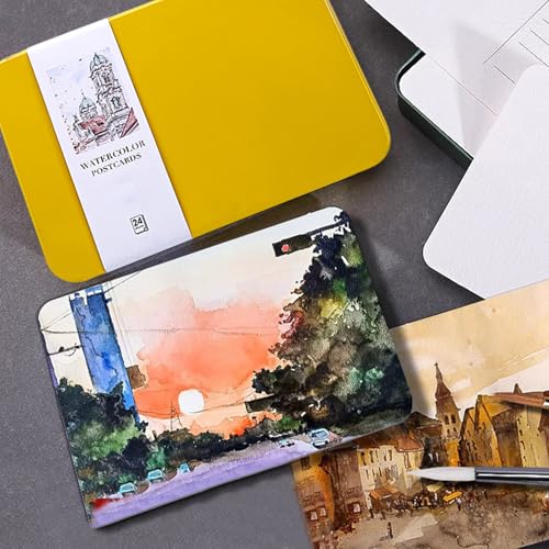 Postales de acuarela 140 lb 300 g m tarjetas de algodón para proyectos DIY 7