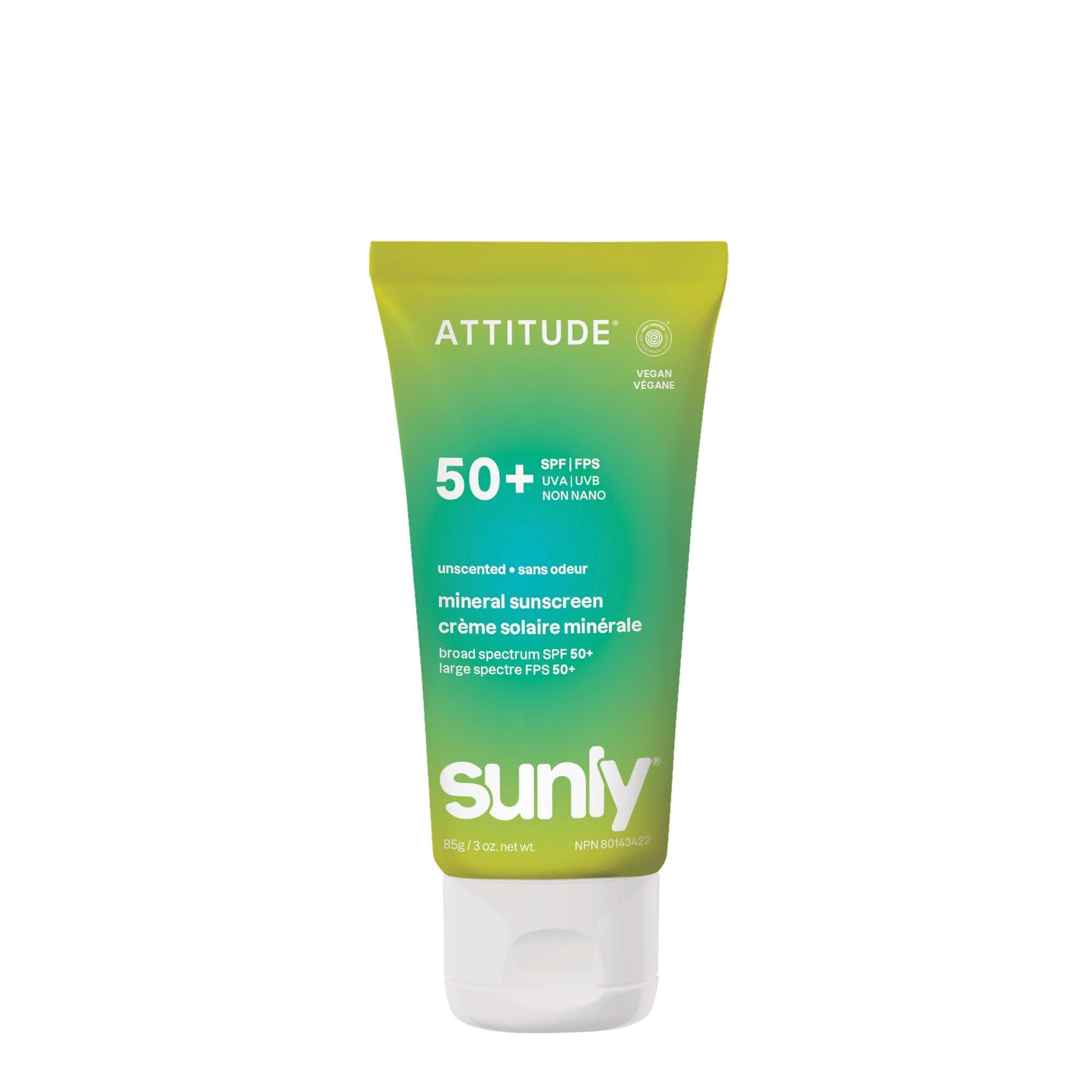 Photo 1 of ** some is used **

ATTITUDE Mineral Sunscreen SPF 50, Broad Spectrum Zinc Oxide, EWG Verified, Mineral-Based, Non-Nano, Lightweight Cream, Vegan, Unscented, 3 Oz