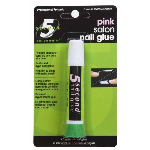 5 Second Nail Salon Nail Glue, Pink, 2Gram Amazon.in Beauty