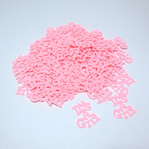 SarSean 30 Gram / 1 Ounce It is A Girl Baby Shower Confetti