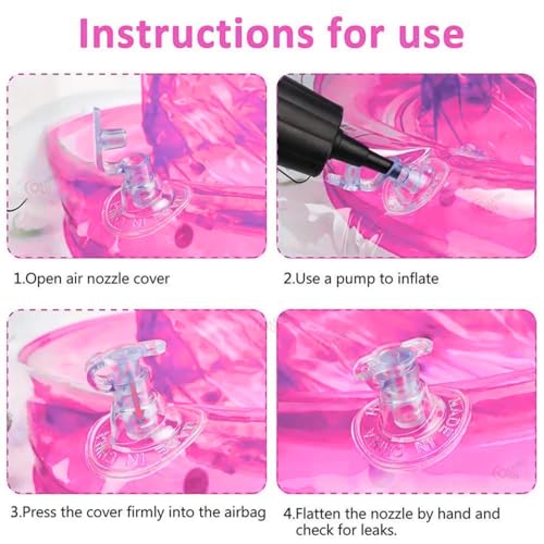 Image of Inflatable Kiddie Float | Water Baby Floater for Kids| Safe Anti-flip Diaper Style Swim Tube Rider| Swim Pool Tube for Toddlers|Multicolor Cute Swimming Pool Safety Seat (ROUND FLOAT PINK)