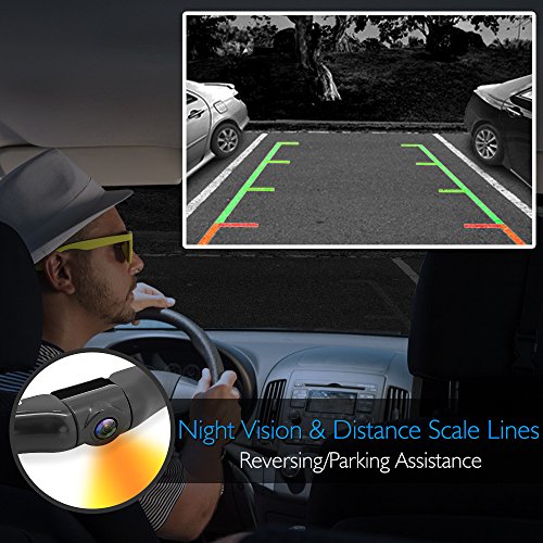 Pyle Dash Cam Rearview Mirror Monitor - Dual Front Rear Slim Bar W/ Backup Camera 7.4” Lcd Display Screen Waterproof Ip-69 Dvr Video Recording W/ Night Vision Illumination - Pyle Plcmdvr77 #TOP5