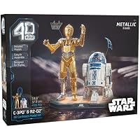 4D Build,C-3PO y R2-D2 3D de Star Wars coleccionables de Star