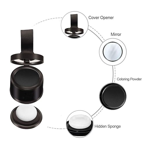 Miniatura 2 de Polvo de línea de cabello, línea de cabello, sombra en polvo, cobertura de línea de cabello, polvo de color para ocultar el relleno de