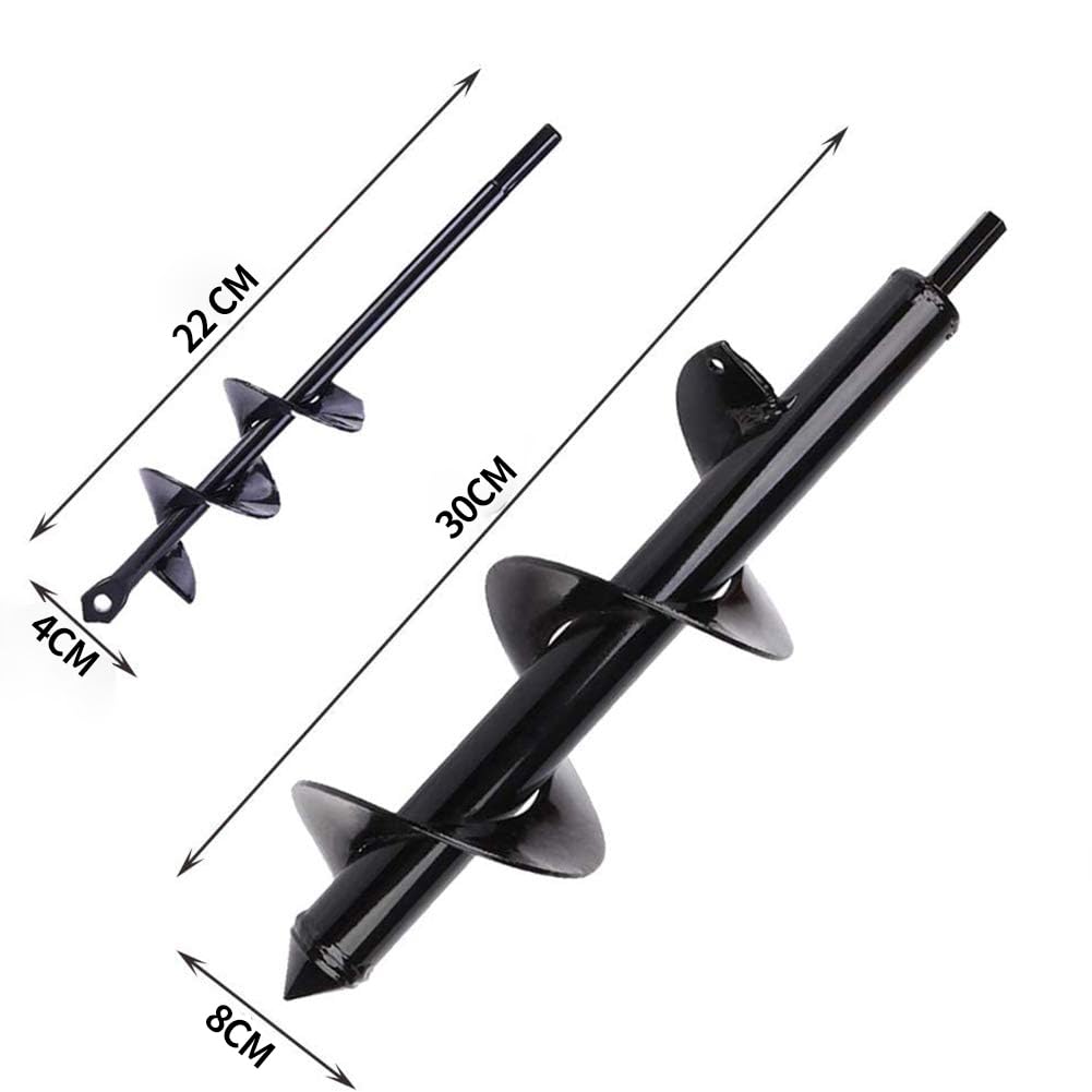 Garden Auger Drill Bit Set for Planting 4x22cm 8x30cm - Image 2