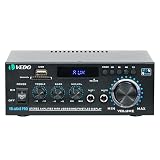 AK45 Pro Amplificador de áudio estéreo,sistema de amplificador de potência Bluetooth 5.0 sem fio de 2 canais de 300 W para uso doméstico,amplificadores domésticos,rádio FM USB cartão