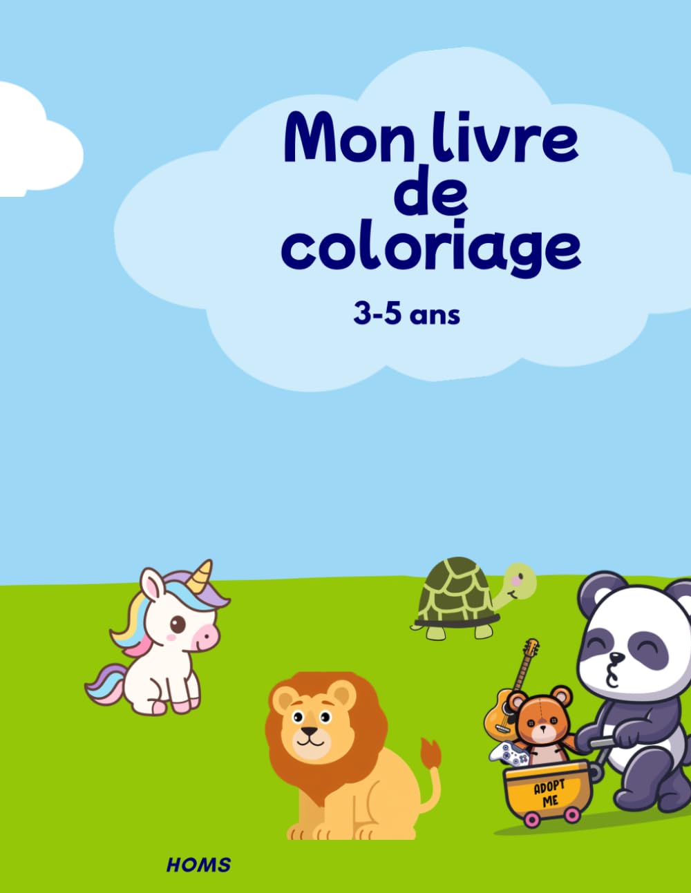 Cahier de coloriage enfant 3-5 ans: cahier de dessin spécialement conçu pour les tout-petits (3 à 5 ans).