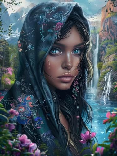 Diamond Painting Femmes 5D kit complet paysage de broderie diamant pour décoration 40x50cm