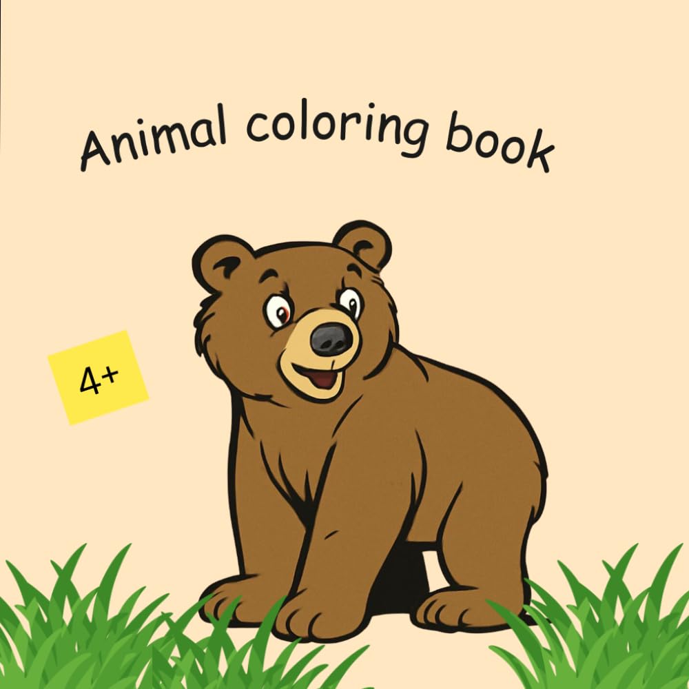 Animal coloring book for kids: Cute Animals to color and Enjoy- For Kids Ages 4+