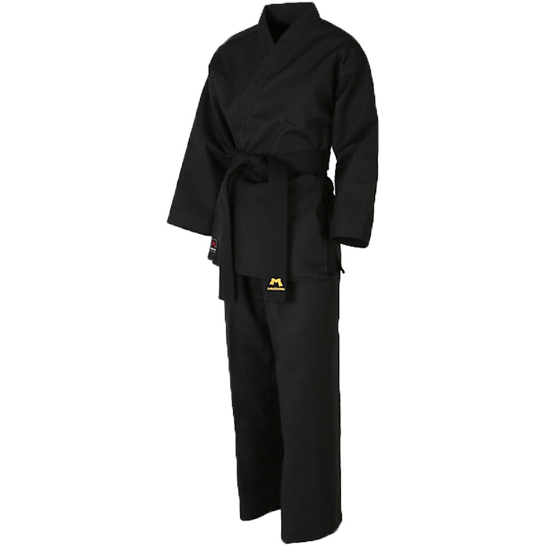 Mudoin Taekwondo Black Color Open Uniform TKD Martial Arts Akido Hapkido WTF (120(110-120cm)(3.60-3.93ft))