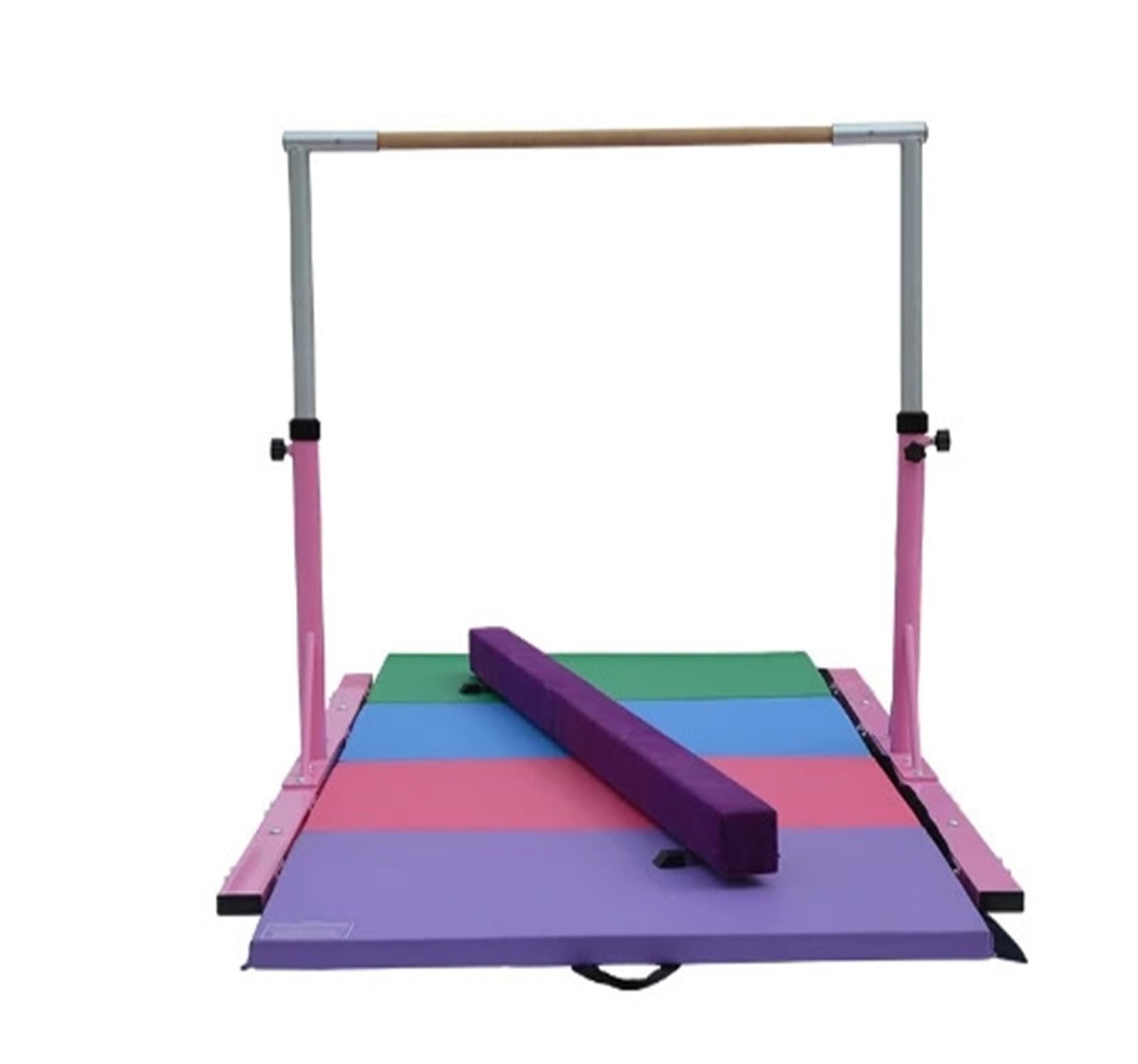 Barra Orizzontale for Ginnastica for Bambini con Cuscino e Trave di Equilibrio Sbarra da Ginnastica