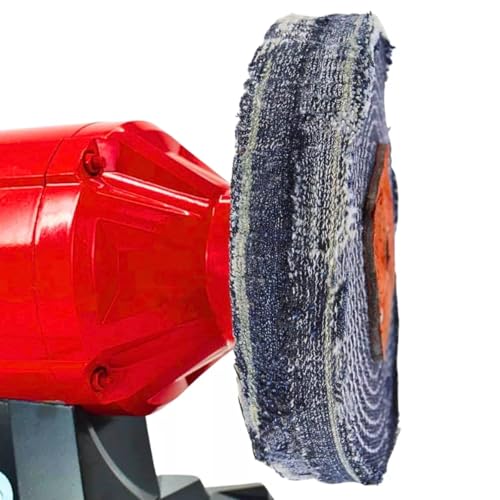 1 Disco Brim Jeans Escova Roda Polimento Politriz 4 Polegadas P/Joalheirias, Óticas, Retifica