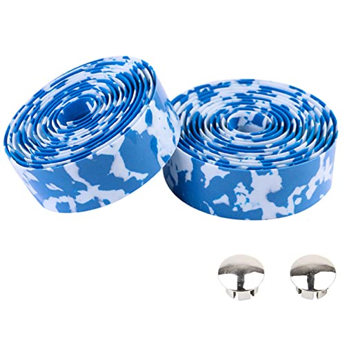 Bike Handlebar Tapes 2 Rolls,Non-Slip Bicycle Handlebar Tape - 190Cm Cycling Steering Wheel Wraps Tape, Shock And Sweat Absorbing, Non-Slip, For Touring Cycling And Road #TOP5