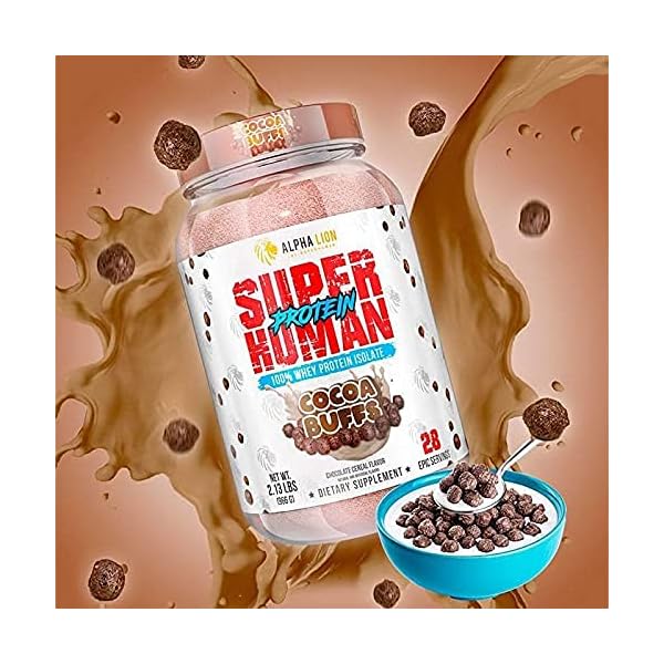 Alpha Lion Whey Protein Powder, Support Muscle Growth & Recovery, Maximize Protein Absorption, Pure Whey Protein Isolate (28 Servings, Cocoa Buffs) - Image 3