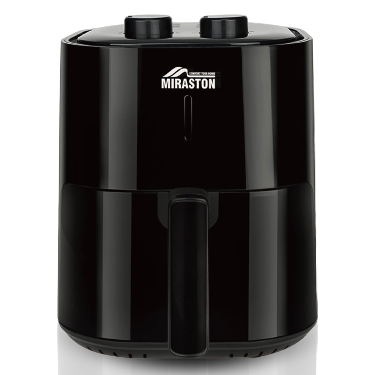 MIRASTON 4.5QT Air Fryer, Classic Black Dials Control for Small Place Dorm Apartment Office, Easy Cooking for Breakfast, Dinner, Snacks, Nonstick