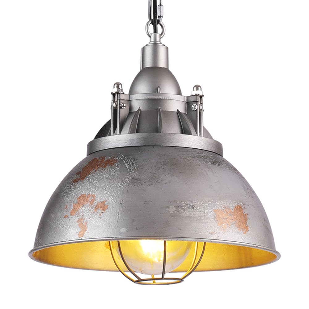Lampe suspendue E27 avec abat-jour en métal pour salle à manger