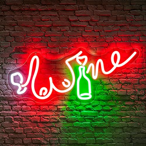 Image of Neon Sign, Beer Neon Signs for Wall Decor LED Signs Neon Light | Beer Neon Sign, Red LED Signs for Business, Man Cave, Gaming Room, Pub, Party, Bar, Home Decor, Gift, Dimmable, USB Powered