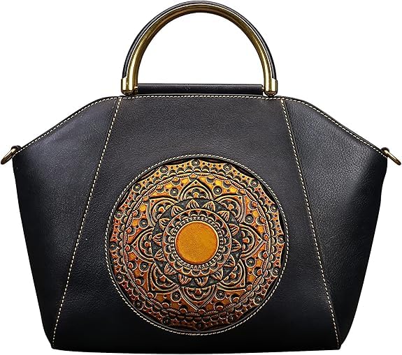 Genuine Leather Women's Crossbody Handbags Retro cross body purses for women Top Handle Tote Bag Satchel Shoulder Bag 2025