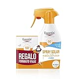  190202 Compatible con Eucerin Sun Spf50+ Protector Solar Infantil Spray 300 ml. Regalo Poket kids.