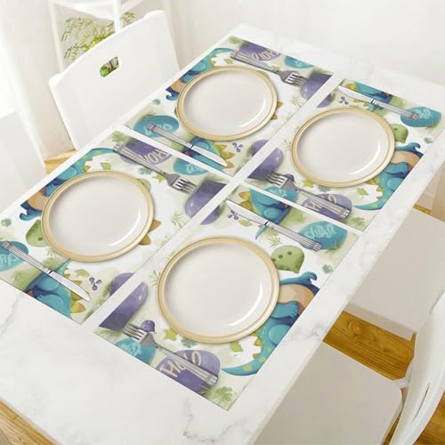 Sets de table mignons lavables pour éliminer les taches de cuisine - 7