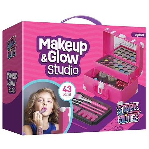 Kids Makeup Kit for Girls - 43 Pcs Real Make Up Set, Gift Ideas for Little Girl Ages 3-8 Years - Pretend Play Beauty Sets, Toys for Toddler, Kid - Birthday Gifts Age 3, 4, 5, 6, 7, 8 Year Old Girl