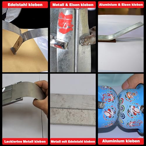 Sekundenkleber Metall extra stark 30g, Surcotto Metallkleber extra stark wasserfest, hitzebeständig, flüssig, transparent… – Ansicht 4
