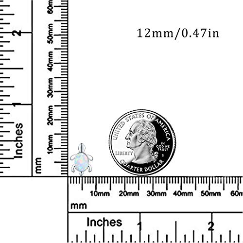 925 Sterling Silver Opal Turtle Earrings for Women - Hypoallergenic Stud Jewelry for Sensitive Ears3