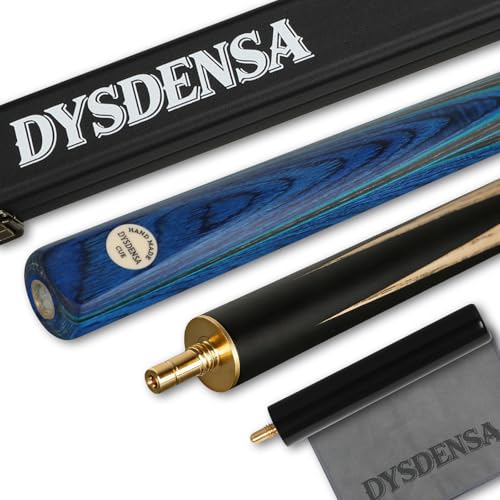 Dysdensa Taco de billar hecho a mano de 57 pulgadas con extensión, construcción de madera de fresno duradera, taco de billar profesional de 18 onzas, ideal para billar y billar