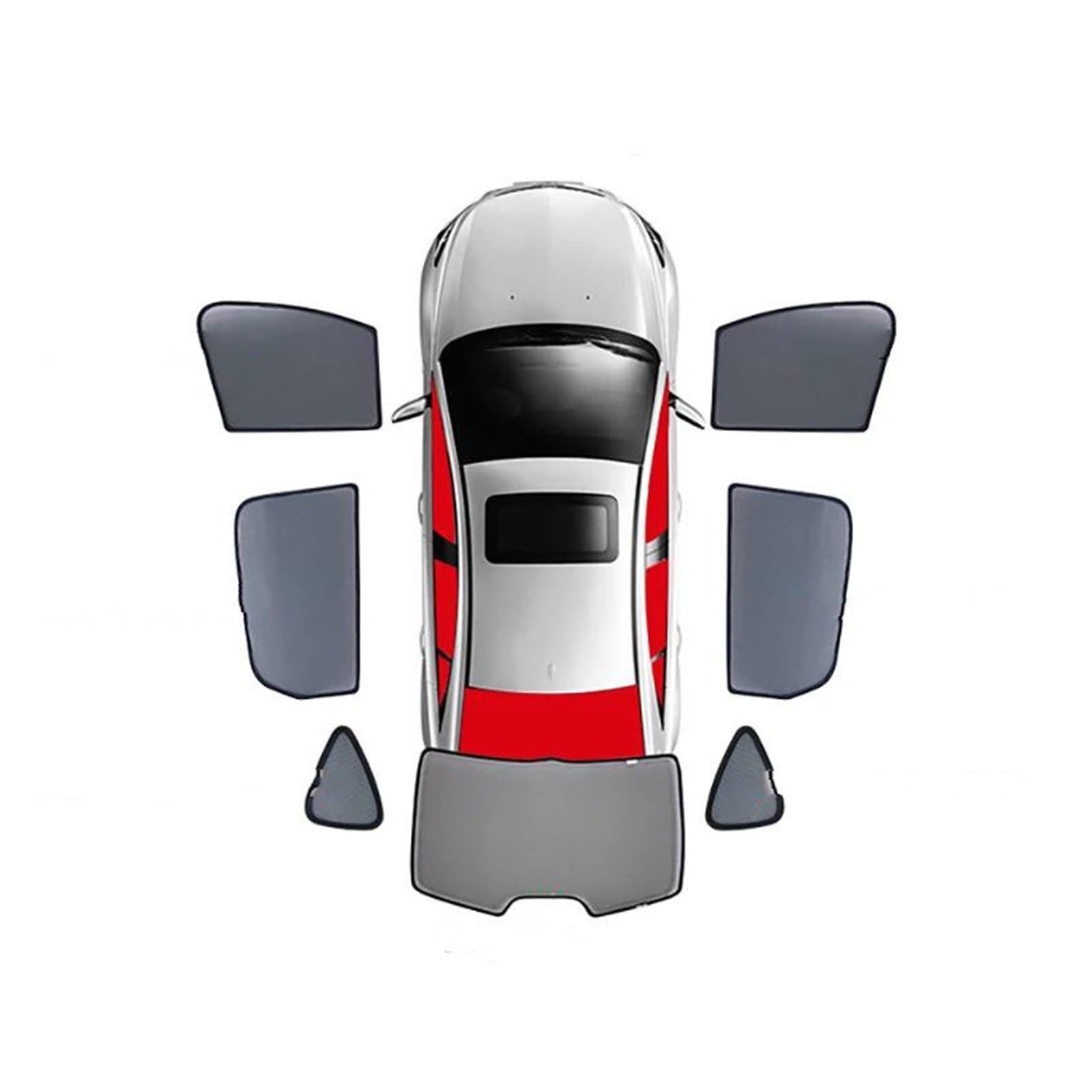 Techo Solar Parasol Coche Magnético Parasol Escudo Parabrisas Trasero Bebé Parasol De Ventana Lateral para Suzuki para Grand para Vitara para JT 2005-2017 Coche Cortinas Parasol (Color : 7PCS)