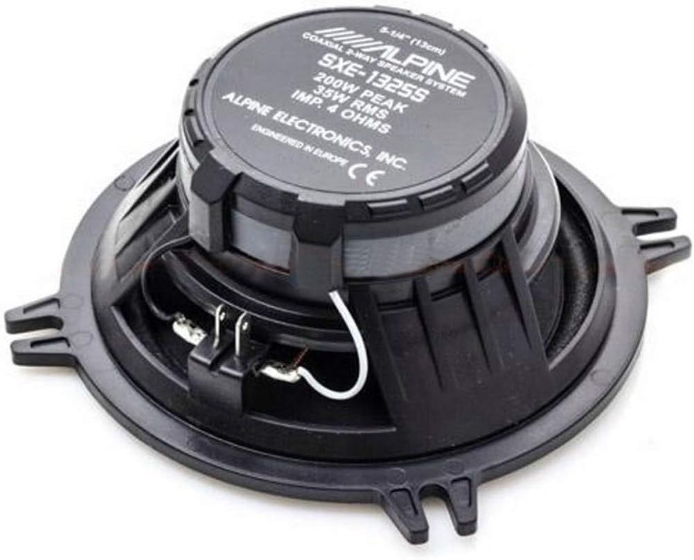 Kit 6 Casse Altoparlanti per Fiat Grande Punto, Punto Evo Anteriori e Posteriori Alpine Sxe 1750S+1325S Set 2 Woofer 165 mm +2 tweeter + 2 Coassiali 13cm +2 Coppie Anelli e Cavi Adattatori