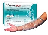 Picc Line Shower Sleeve Cover- 25 Pack - Small - S - Elbow, Knee - Waterproof Disposable Protector...