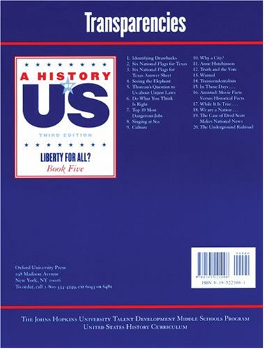 Johns Hopkins University Color Transparencies for Book 5 Hofus (A ^AHistory of US)