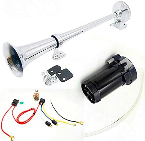 Bocina de aire súper ruidosa de 150 db Bocina de coche de 18 pulgadas de zinc cromado con compresor Altavoz de automóvil Bocina de aire para